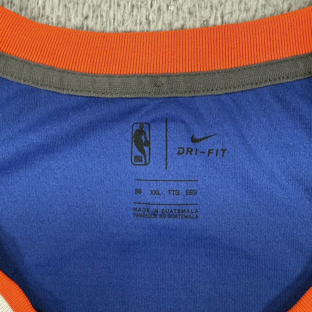 New York Knicks Jersey Mens 2XL NBA Basketball Kristaps Porzingis Nike Dri Fit - Picture 7 of 12
